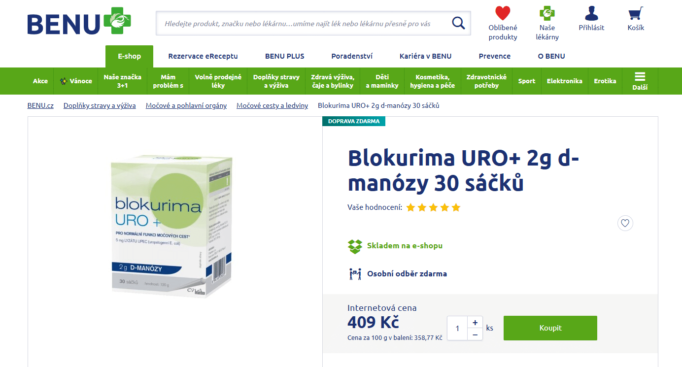 blokurima uro recenze